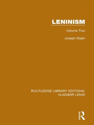 cover image of Leninism